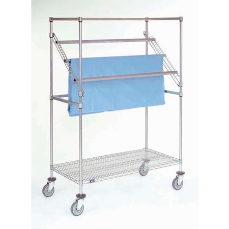 Nexel Sterile Wrap Rack, Chrome Plated Steel, 68 in H, 24 in W B2273851